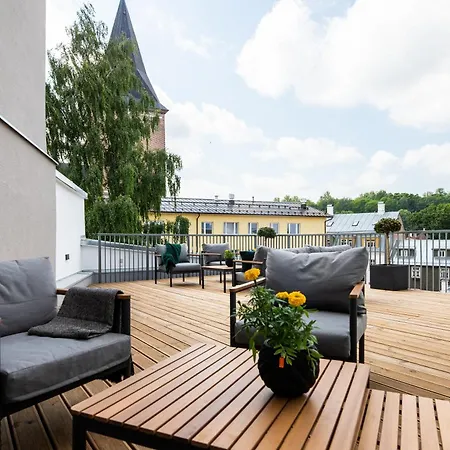 Ferienwohnung Tempus Te Premium Duo Lofts Tartu - Private Cinema, Gym And Terrace Exterior foto